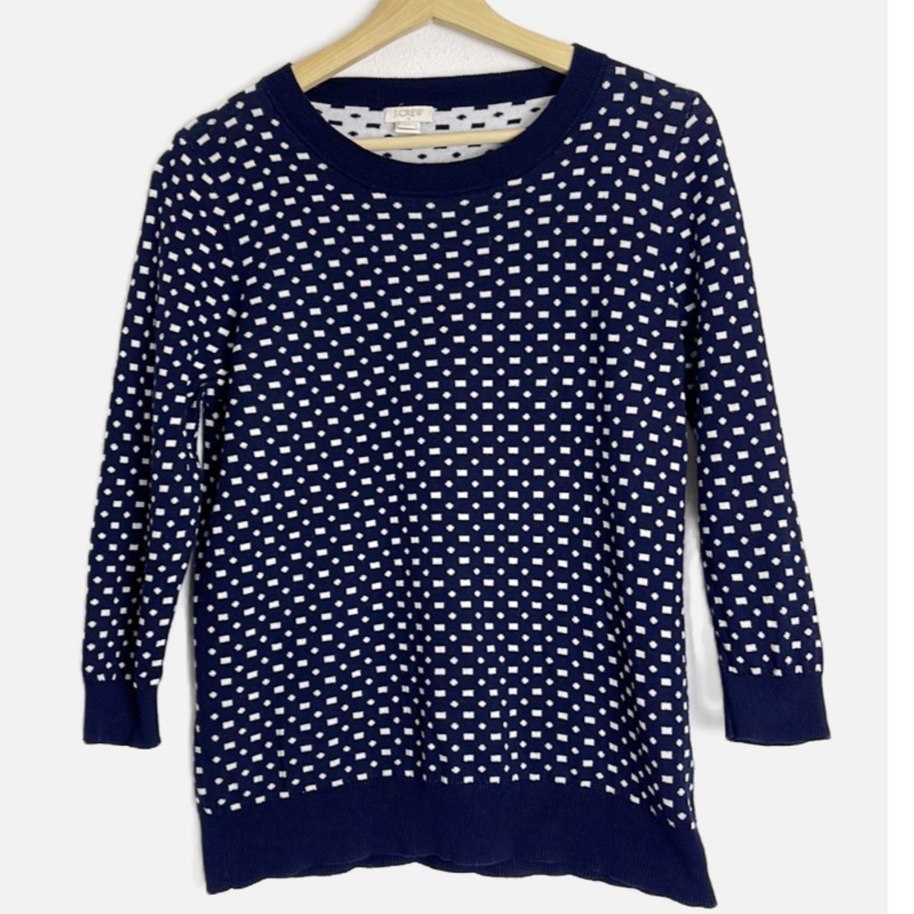J Crew all over print sweater M